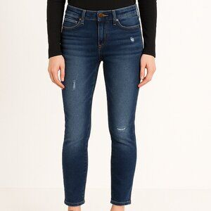 Democracy AbSolution Distressed Blue Jeans Size 0P Petite